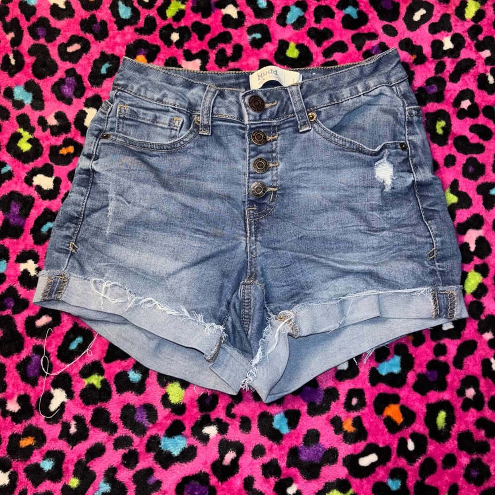 Size 1 Mudd Stretch Denim Blue Women's Shorts